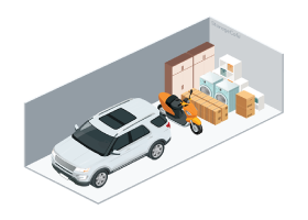 10x30 storage unit diagram